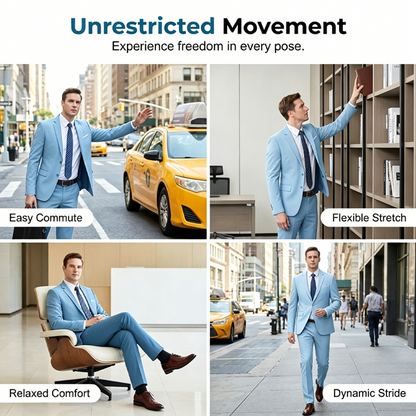 ✨👔50% OFF+FREE SHIPPING🔥Men's 2-piece Modern Fit Business Suit Set