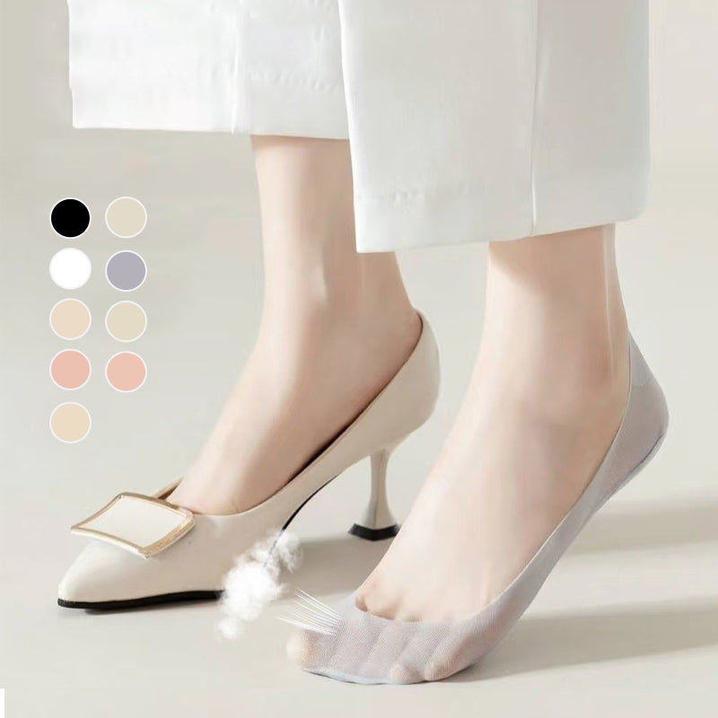 Women's Ultra-Invisible Sheer Mesh Low-Cut Boat Socks