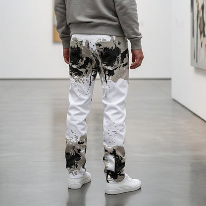 📢📢50% OFF !! ⏰Men's Trendy Camo Slim Jeans– Bold Style & Everyday Comfort