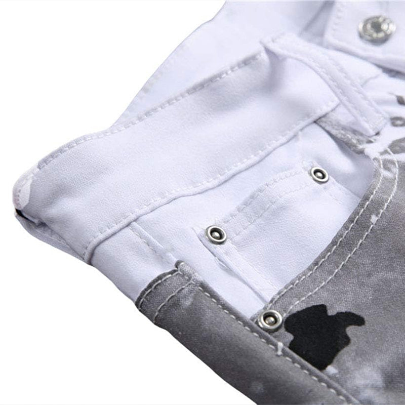 📢📢50% OFF !! ⏰Men's Trendy Camo Slim Jeans– Bold Style & Everyday Comfort
