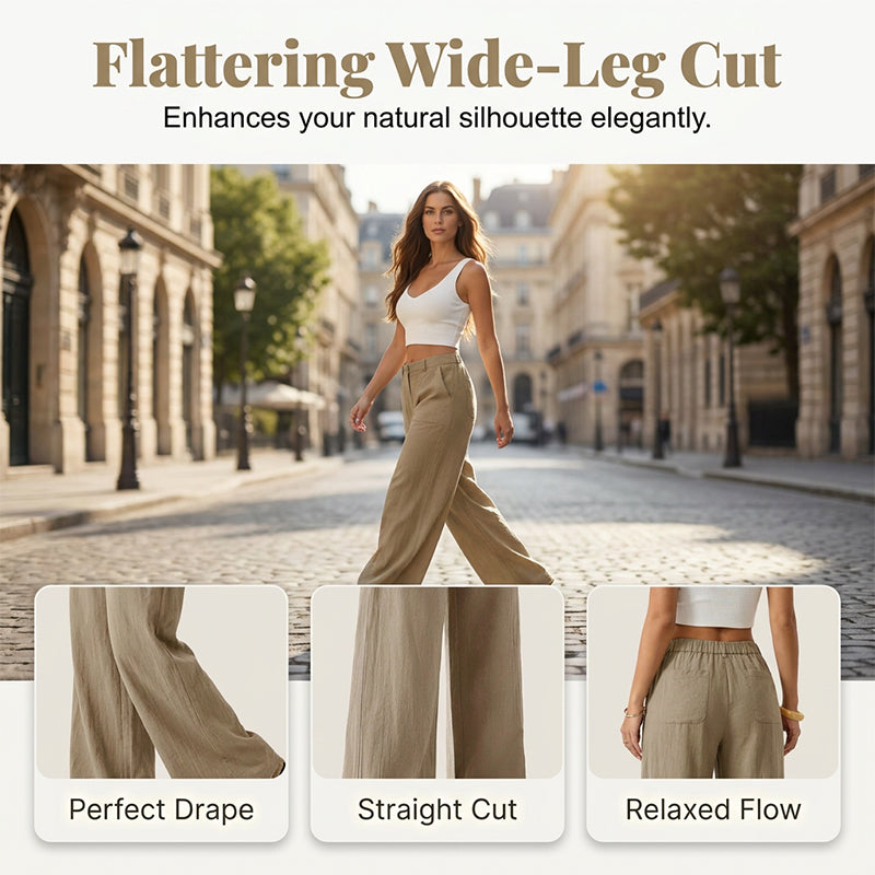 🎉🔥Women's Summer Breathable Wide Leg Casual Pants