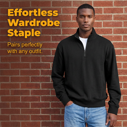 🔥 Premium Quarter-Zip Pullover – Smart Comfort Meets Effortless Autumn Style