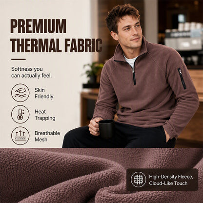 ⏰Last Day Sale 50% Off ✨ Men's Half Zip Polar Fleece Pullover
