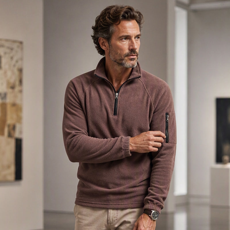 ⏰Last Day Sale 50% Off ✨ Men's Half Zip Polar Fleece Pullover
