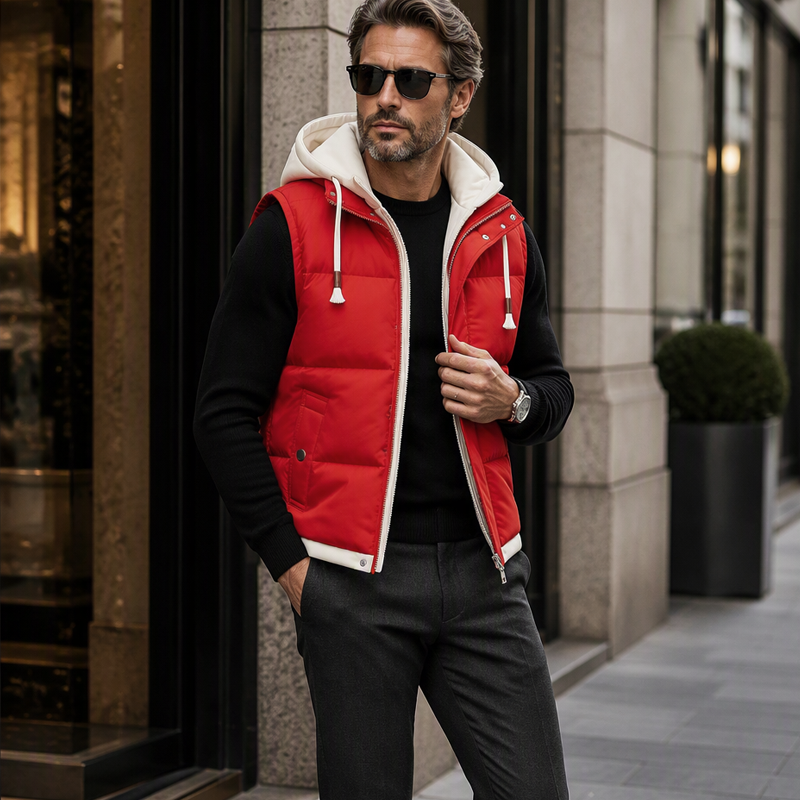 🍂❄️Thickened Hooded Winter Puffer Vest - Warmth Without The Bulk