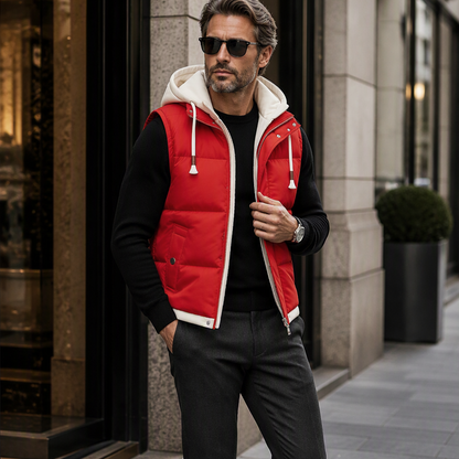 🍂❄️Thickened Hooded Winter Puffer Vest - Warmth Without The Bulk
