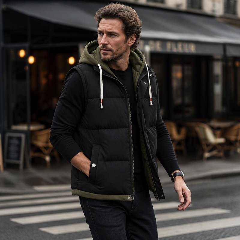 🍂❄️Thickened Hooded Winter Puffer Vest - Warmth Without The Bulk