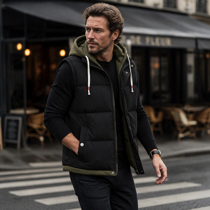 🍂❄️Thickened Hooded Winter Puffer Vest - Warmth Without The Bulk
