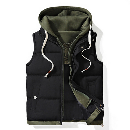 🍂❄️Thickened Hooded Winter Puffer Vest - Warmth Without The Bulk