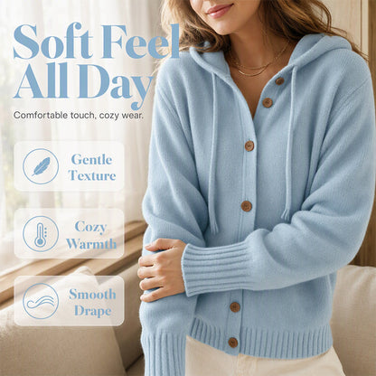💖Women's Cozy Hooded Knit Cardigan