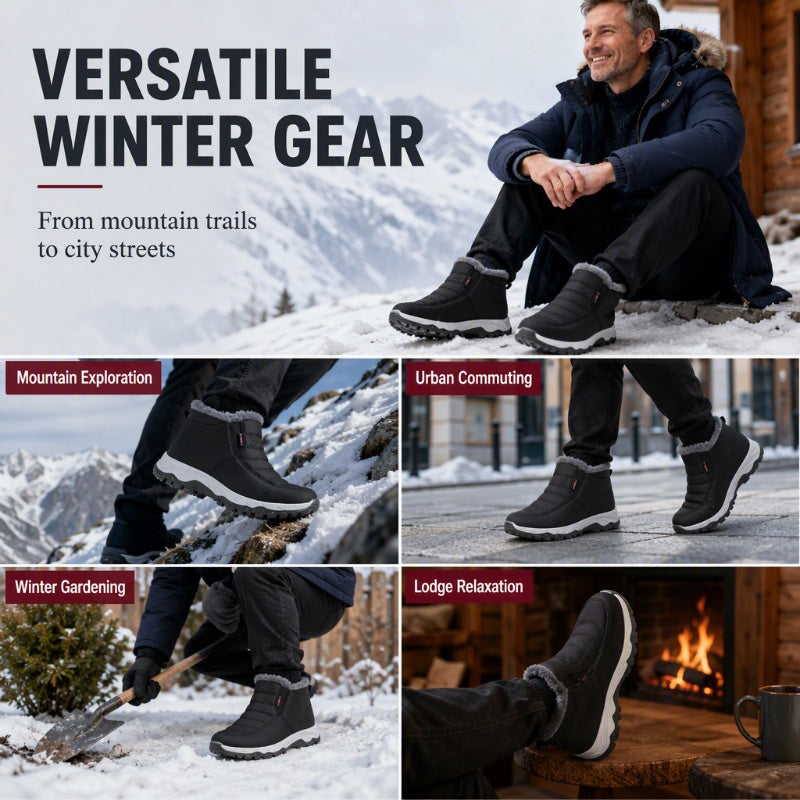 ❄️ Men’s Warm Slip-On Snow Boots – Cosy Comfort & Winter Protection