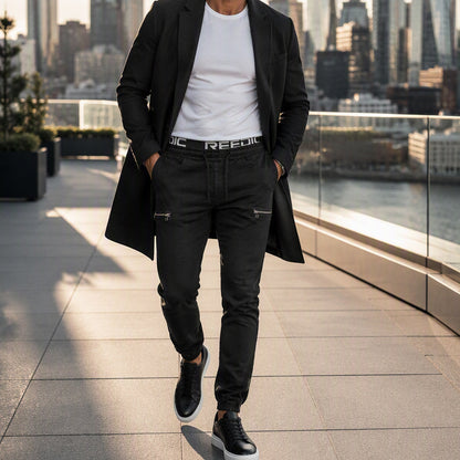 🔥 Men’s Slim-Fit Denim Joggers – Stretch Comfort & Effortless Everyday Style