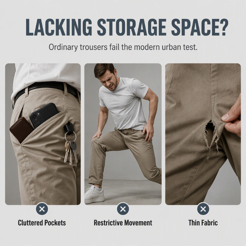 🔥 Multi-Pocket Cargo Trousers – Practical Comfort & Effortless Everyday Style