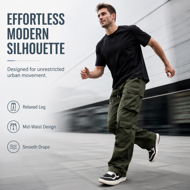 🔥 Multi-Pocket Cargo Trousers – Practical Comfort & Effortless Everyday Style