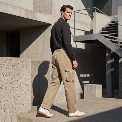 🔥 Men’s Outdoor Multi-Pocket Cargo Trousers – Rugged Comfort & Everyday Versatility