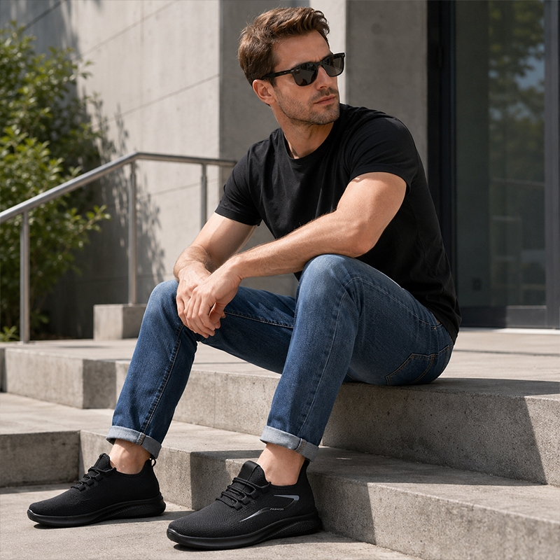 🏃 Men’s Breathable Running Shoes – Lightweight Comfort for Every Step