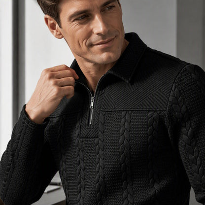 🧥Men's Long Sleeve Half-Zip T-Shirt – Smart, Casual & Effortlessly Versatile