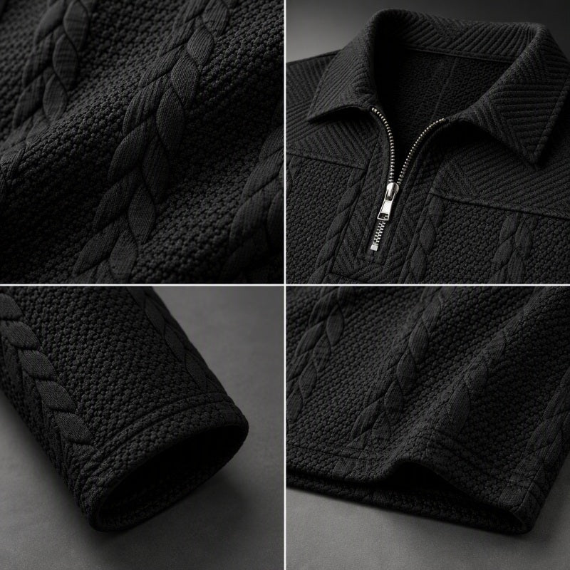 🧥Men's Long Sleeve Half-Zip T-Shirt – Smart, Casual & Effortlessly Versatile