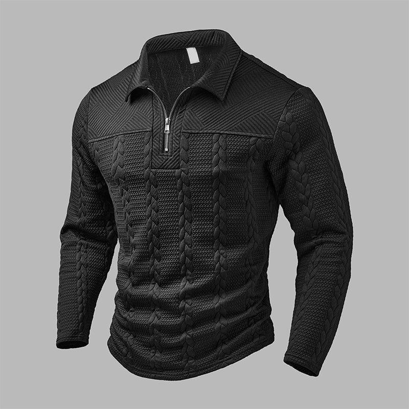 🧥Men's Long Sleeve Half-Zip T-Shirt – Smart, Casual & Effortlessly Versatile