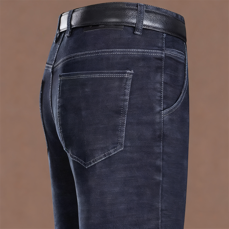 👖 Men's Warm Lined Straight-Leg Jeans – Cosy Comfort for Chilly Days