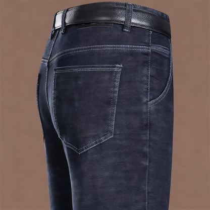 👖 Men's Warm Lined Straight-Leg Jeans – Cosy Comfort for Chilly Days