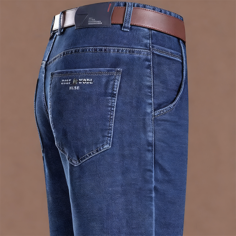 👖 Men's Warm Lined Straight-Leg Jeans – Cosy Comfort for Chilly Days