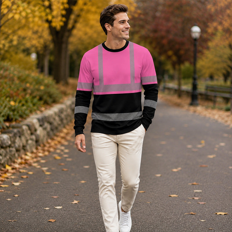 🍂 Men’s Colour-Block Casual Top – Modern Style & Everyday Comfort