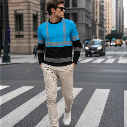 🍂 Men’s Colour-Block Casual Top – Modern Style & Everyday Comfort