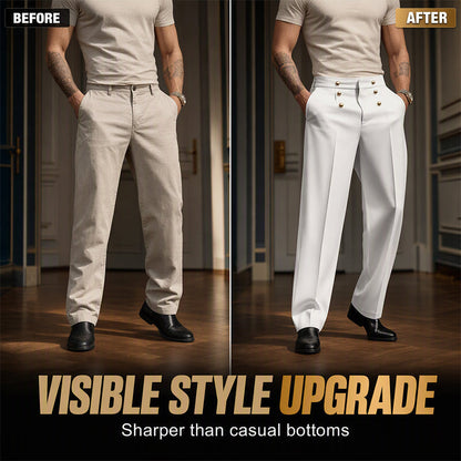⌛Limited-Time Offer-Men's Formal Straight Dress Pants – Sharp, Comfortable & Versatile