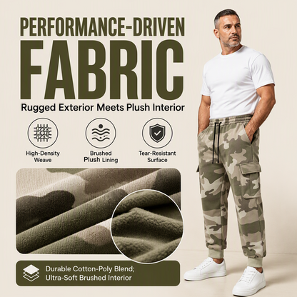 👖 Men's Camouflage Drawstring Athletic Cargo Pants – Relaxed Fit, Utility Style