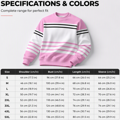 ✨Men's Striped Colorblock Long Sleeve Sweatshirt – Casual, Comfortable & Effortlessly Stylish