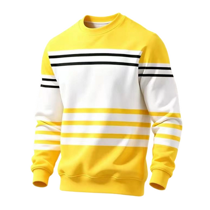 ✨Men's Striped Colorblock Long Sleeve Sweatshirt – Casual, Comfortable & Effortlessly Stylish