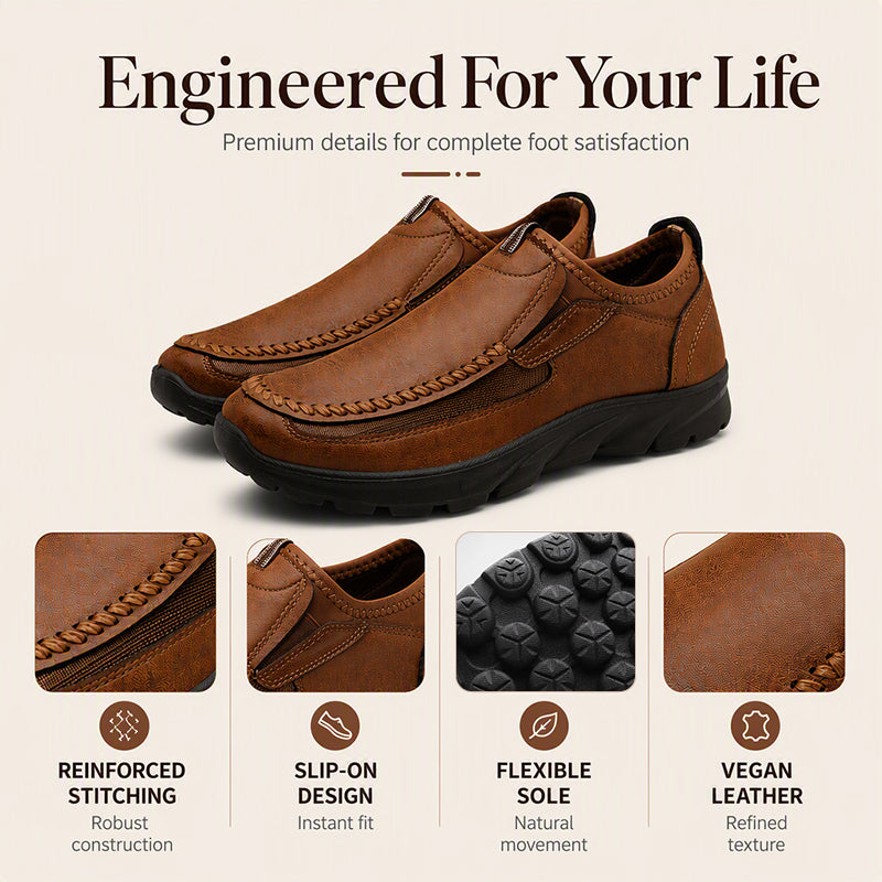 👟Men's Outdoor Slip-On Walking Shoes  – Lightweight, Comfortable & Easy to Wear