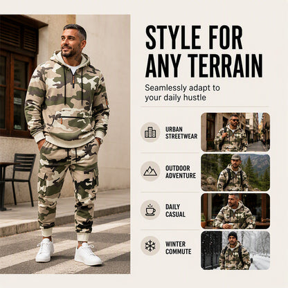 ✨Men's Camouflage Warm Hoodie & Pants Set – Cosy, Casual & Effortlessly Cool