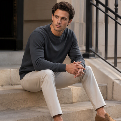 ✨Men's Casual Classic Crewneck Sweatshirt – Comfortable, Timeless & Easy to Wear