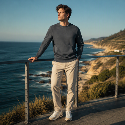✨Men's Casual Classic Crewneck Sweatshirt – Comfortable, Timeless & Easy to Wear