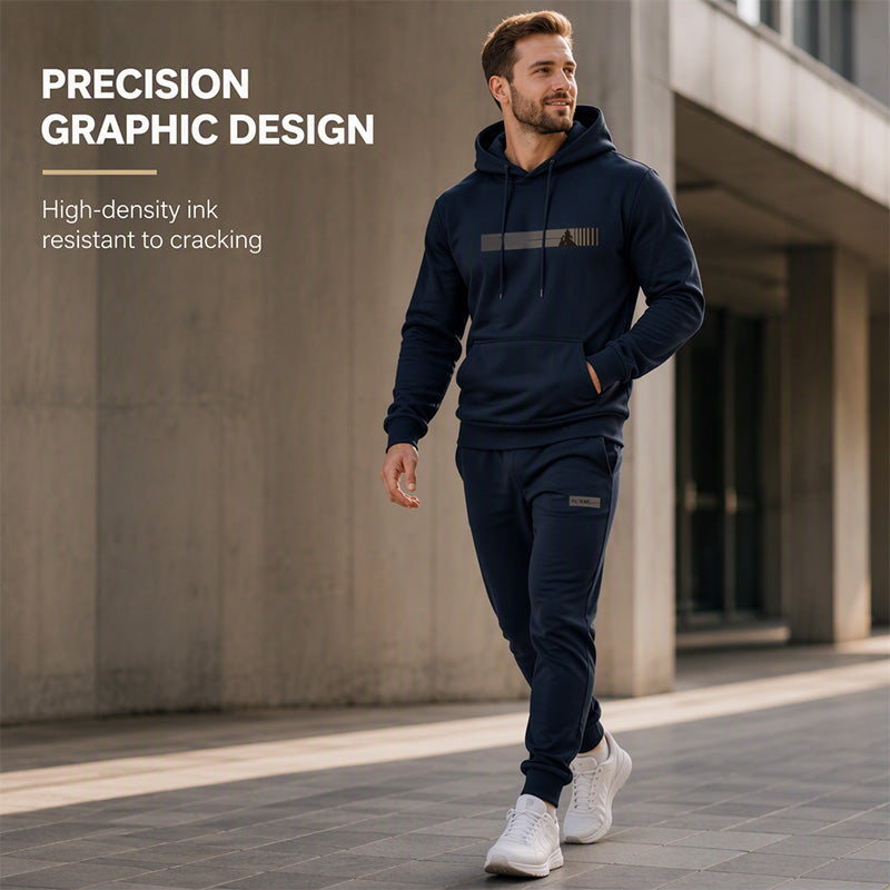 ✨Men's Hooded Sweatshirt & Sweatpants 2-Piece Set – Cosy, Comfortable & Effortlessly Casual