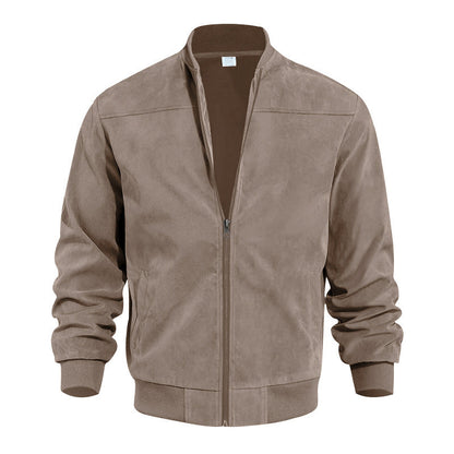 🧥Men's Classic Bomber Jacket with Zip Front – Timeless, Comfortable & Effortlessly Stylish