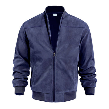 🧥Men's Classic Bomber Jacket with Zip Front – Timeless, Comfortable & Effortlessly Stylish