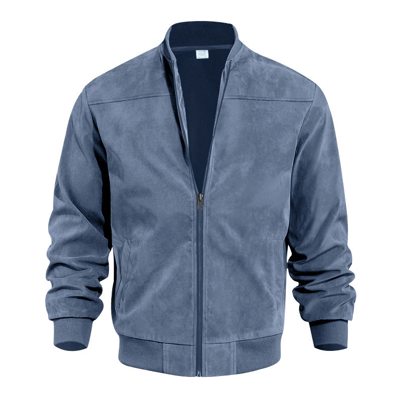 🧥Men's Classic Bomber Jacket with Zip Front – Timeless, Comfortable & Effortlessly Stylish