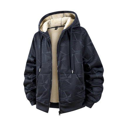 ❄️🔥 Men’s Winter Fleece Lined Zip Up Hoodie Jacket – Warm, Cosy & Effortlessly Versatile