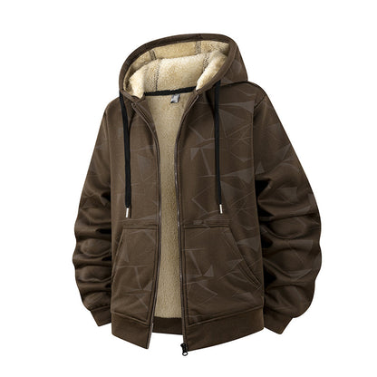 ❄️🔥 Men’s Winter Fleece Lined Zip Up Hoodie Jacket – Warm, Cosy & Effortlessly Versatile