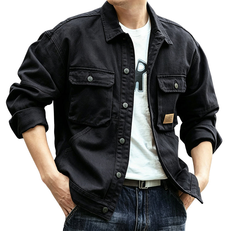 🍂✨Men's Classic  Loose Fit Cargo Jacket – Rugged, Comfortable & Effortlessly Stylish