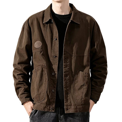 🍂✨Men's Classic  Loose Fit Cargo Jacket – Rugged, Comfortable & Effortlessly Stylish