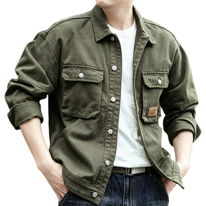 🍂✨Men's Classic  Loose Fit Cargo Jacket – Rugged, Comfortable & Effortlessly Stylish