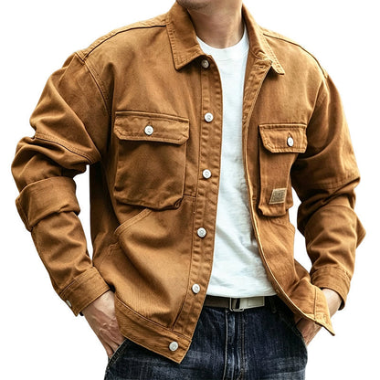 🍂✨Men's Classic  Loose Fit Cargo Jacket – Rugged, Comfortable & Effortlessly Stylish