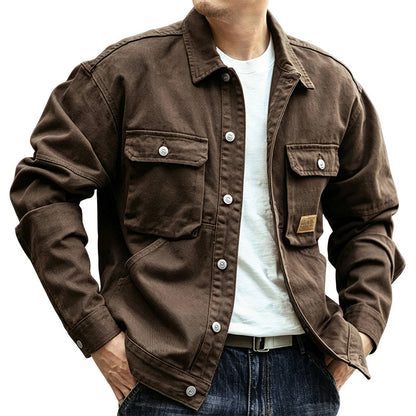 🍂✨Men's Classic  Loose Fit Cargo Jacket – Rugged, Comfortable & Effortlessly Stylish