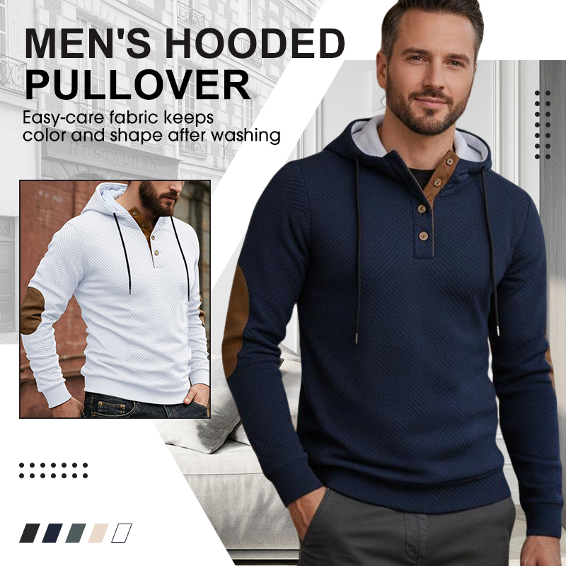 🧶 ⚡  Men's Relaxed Classic Hooded Pullover