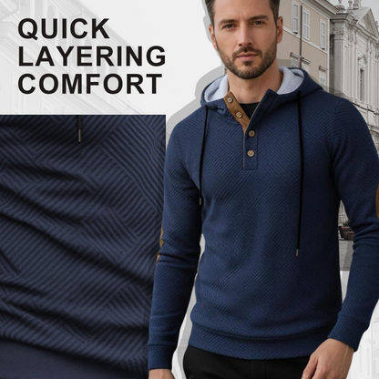🧶 ⚡  Men's Relaxed Classic Hooded Pullover