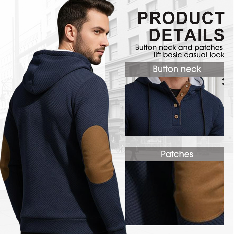 🧶 ⚡  Men's Relaxed Classic Hooded Pullover